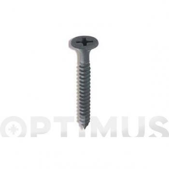 Tirafondo cabeza plana Pozi bicromatado 20 unidades 3,0 x 35 mm