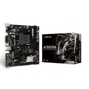 Biostar A320MH 2.0 Micro ATX Motherboard, Socket AM4, HDMI, VGA, 2x DDR4 2667MHz Support, USB 3.2 Gen1, 4x SATA III 6