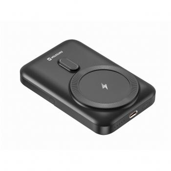 Batería Externa Swissten Power Bank PD 20W 10000mAh Compatible con MagSafe y Soporte USB-C Negro