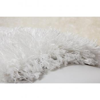 Lalee 347245178 de alta calidad y hecho a mano alfombra Shaggy de pelo, poliéster, blanco, 120 x 170 cm