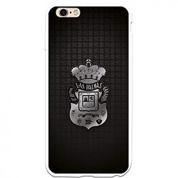 Funda Original para iPhone 6 Plus - 6S Plus con Escudo Plateado de Las Palmas - Licencia Oficial