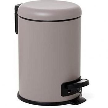 TATAY Papelera Baño con Pedal de Acero Inoxidable, 3L de Capacidad, Interior Extraíble, Cierre con