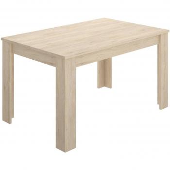 Mesa de Comedor Extensible Moderna Dmora, Consola Estensible con Rallonge, 140/190x90h78 cm, Color Roble