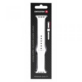 Correa de silicona blanca para Apple Watch de 38 y 40 mm