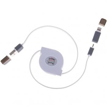 Cable enrollable 2 en 1