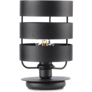 Lámpara de mesa ULISSE Metal Negro, cilíndrica, color negro