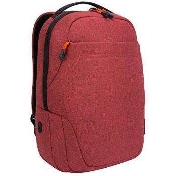 Targus Groove X2 Compact Backpack with Protective Sleeve Designed for Travel and Commute fits up to 15-Inch Macbook and Other Laptop, Dark Coral