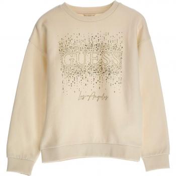 Guess Active Kids Pullover Sweatshirt - Cream White, Age 7