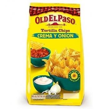 Old El Paso - Crema & Onion Tortilla Chips 200 g