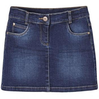 VERTBAUDET Falda Vaquera para niña Azul Oscuro Liso 8A