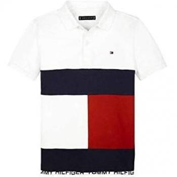 Tommy Hilfiger - Polo KB0KB05665 Colorblock Flag Polo S/S - Polo NIÑO