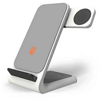 Cargador Inalámbrico 3 en 1 STM ChargeTree Swing - 15W, Blanco