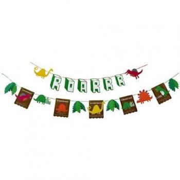 Dinosaur Roarrrr Party Garland - 3 Metre Length