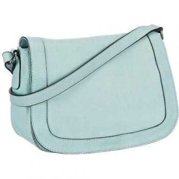 Gerry Weber Bologna Flap Bag M 4080000391 - Bolsa al hombro de cuero para mujer, color azul, talla 25x19x10 cm