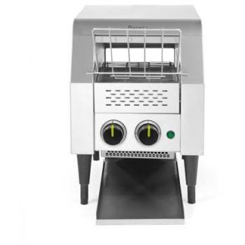 Tostadora de cinta individual Hendi 1340W - Acero inoxidable, 230V, dimensiones 288x418x(H)387 mm