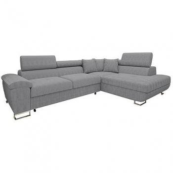 Sofá rinconero Comfivo 139 con función de descanso y caja de ropa de cama, 270x202x71cm