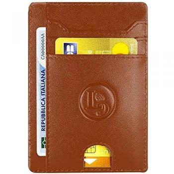 Tarjetero Hombre - Cartera RFID/NFC Bloqueador - Carteras Pequeña - Billetero De Piel - Cartera Slim - Monedero Elegante Y Conveniente - Mini Billetera 7 Ranura - Sobrio Wallet - Regalos Hombre Mujer