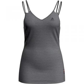 Odlo Women's Natural + Light Base Layer Singlet, Grey Melange, S