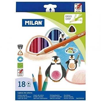 MILAN Gomas de borrar, Blanco, Pequeño, 18