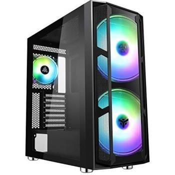 Case MAJES 20 EVO - Torre Gaming Full Tower, 2x Ventiladores ARGB de 20cm, USB3, Panel Frontal y Lateral de Vidrio Templado
