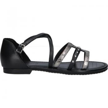 Sandalias de Mujer GEOX D25LXV 043N9 D SOZY C9244 BLACK-DK SILVER y GEOX D SOZY S NEGRO, características: diseño elegante, comodidad, suela transpirable, material sintético