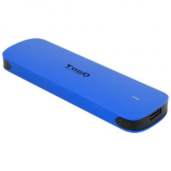 TooQ TQE-2282B Caja Externa para SSD M.2 NVMe, USB 3.1 Gen 2, Tipo-C, Color Azul