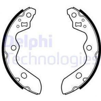 DELPHI Juego de zapatas de freno para frenos de tambor LS2156, compatible con SUZUKI Swift e Ignis