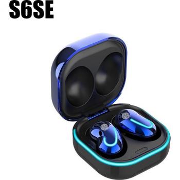 Auriculares Inalámbricos S6 SE Bluetooth con Reducción de Ruido, Cascos Deportivos Hifi Estéreo Impermeables para Móvil