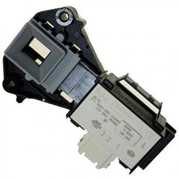 Cerradura de puerta para lavadora Whirlpool 481075043881, compatible con Bauknecht, Ignis, Laden, Maytag y Tegran - 3 conectores - Dimensiones: 90x50x20 mm