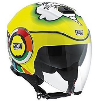 Casco Jet Agv Fluid Top Misano 2011 NEGRO/VERDE/AMARILLO T-XL