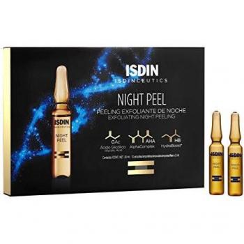 Isdin Isdinceutics Night Peel | Peeling Exfoliante facial de Noche, Promueve la Renovación Celular Monodosis 10 x 2ml