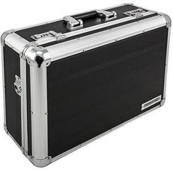 Maleta Cámara maletín abschließbar aluminio 12 L en negro o plata, schwarz 21 Liter