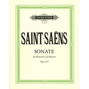 Sonata para Clarinete Sib y Piano Op. 167 de Saint-Saëns (Urtext)