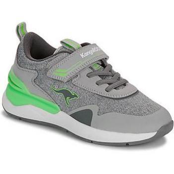 Zapatillas KD-Gym EV Kangaroos para niños en Gris con detalles en Verde Neón