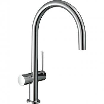 Mezclador de cocina Hansgrohe Talis M54 220 con válvula de cierre, 1 chorro, color cromo