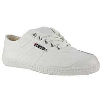 Zapatillas Kawasaki Unisex Basic 23 K23B Blancas de Tela Planas con Cordones Casual 2024
