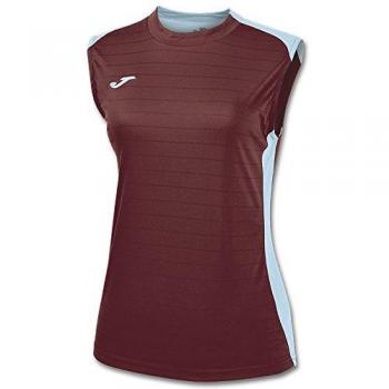Joma 900246.672 - Camiseta de equipación Tirantes Mujer, Color Burdeos/Azul Celeste, Talla S