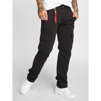 Alpha Industries Men's Black Cargo Pants - Agent Regular Fit W28