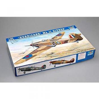 MODELLISMO TRUMPETER KIT MODELLINO AEREO HAWKER HURRICANE IID TROP 124