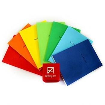 Cuaderno Bouquet Fabriano 10cm x 14cm - Pack de 7 Notas a Color, 40 Hojas
