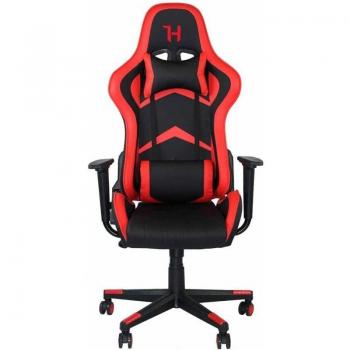7House Titán Silla Gaming con Ruedas Ergonómica Reclinable Rojo/Negro 71x70.5x128-136 cm