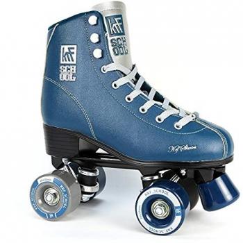 Patines KRF Alu Pro School Azul para Niños, Cuatro Ruedas en Paralelo, Diseño Urbano, Talla 36