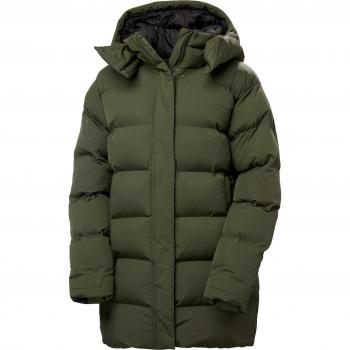 Chaqueta con capucha Helly Hansen Aspire Puffy Parka verde militar mujer - XS