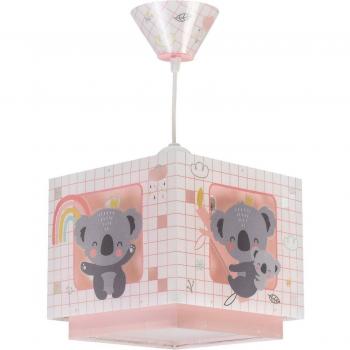 Lámpara de techo infantil Koala rosa