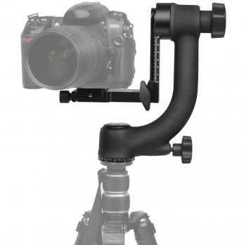SHOOT Metal 360 Grados Panorama Gimbal Trípode Cabeza para Canon Nikon Sony Teleobjetivo con 1/4 Pulgadas Agujero de Tornillo