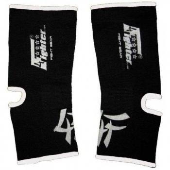 4FIGHTER Vendajes de condiloideo negro con borde blanco, Talla:L/XL