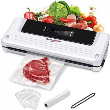Bonsenkitchen Vacuum Sealers Machine, Automatic Food Sealer for Sous Vide Cooking and Food Saver|Dry & Moist Food Modes| Food Preservation with Vacuum Bags & Roll, VS3750