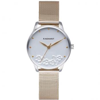 Radiant Reloj Mujer Analógico Cuarzo con Correa de Acero RA548602 36mm