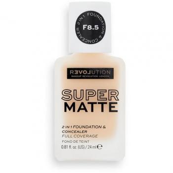 Revolution Relove Super Matte Foundation Long-Lasting Mattifying Foundation Shade F8.5 24 ml