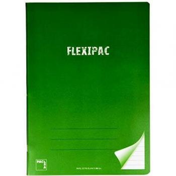 Pacsa - Libreta Flexipac de Plástico A4, 90g, 48 Hojas Horizontales con Margen Surtido